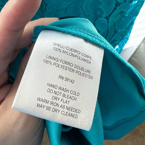 Vibrant Blue Lace Dress - Picture 7 of 13